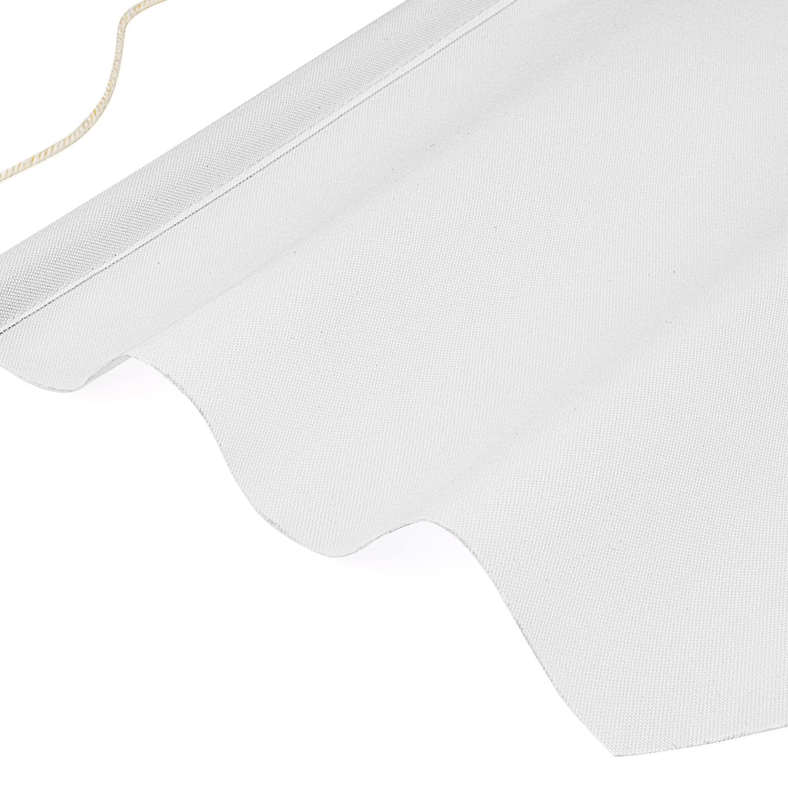 6 Pcs White Canvas Banners, 13 x 13.7 Inch Pin Wall Display Banners with Wood…