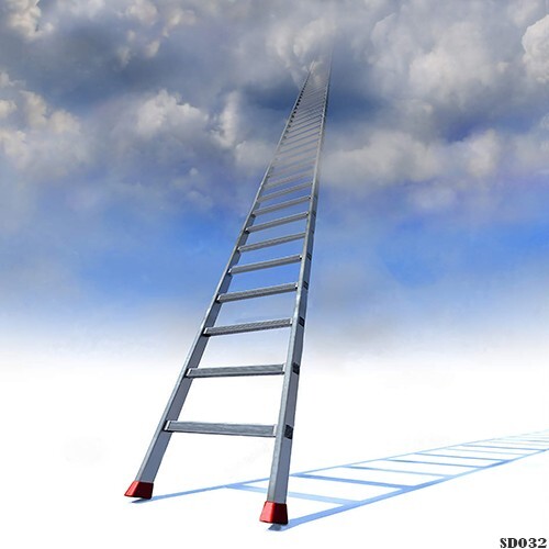 10’x10′ Computer-painted Ladder in Sky Outdoor Scenic background backdrop RD032