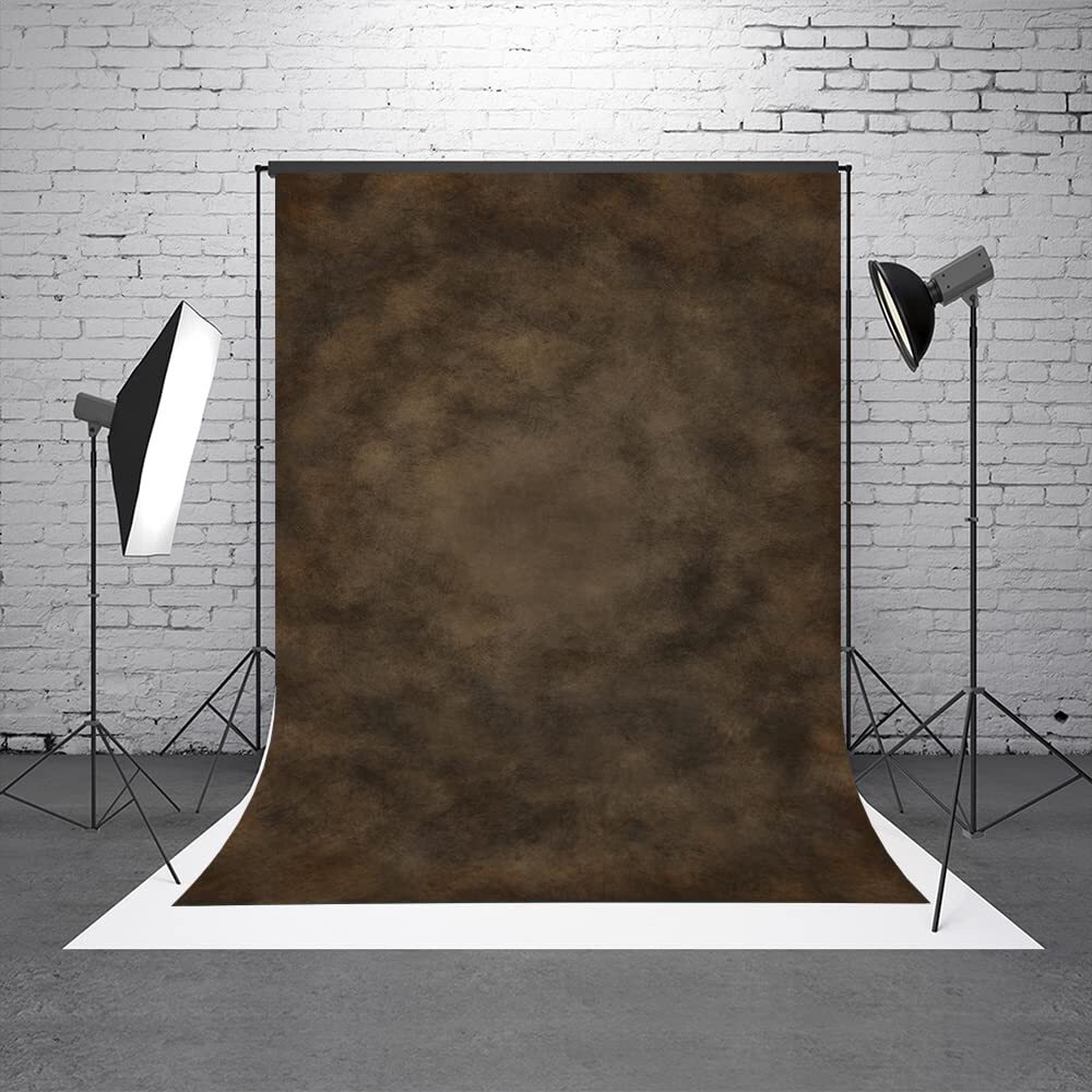 6x9Ft Dark Brown Mottled Abstract Photography Backdrop for Portrait Photo Studio