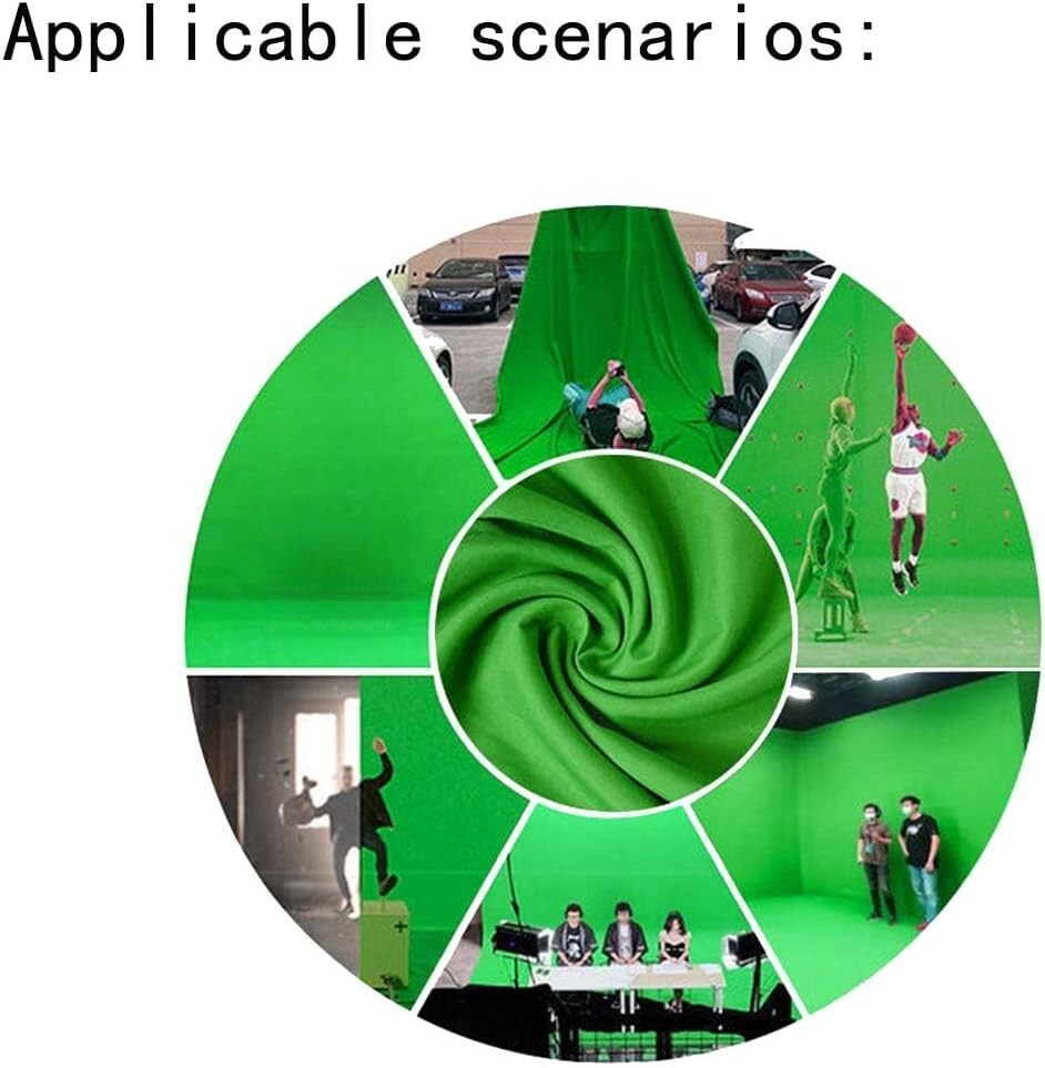 Background Solid Green Backdrop Muslin Portrait 5x7ft,