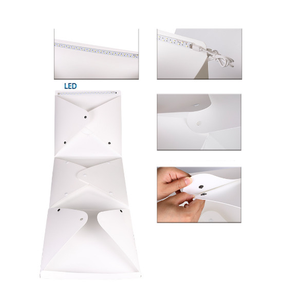 Portable Folding Lightbox Photography Room Photo Studio 30cm Light Tent Soft Box