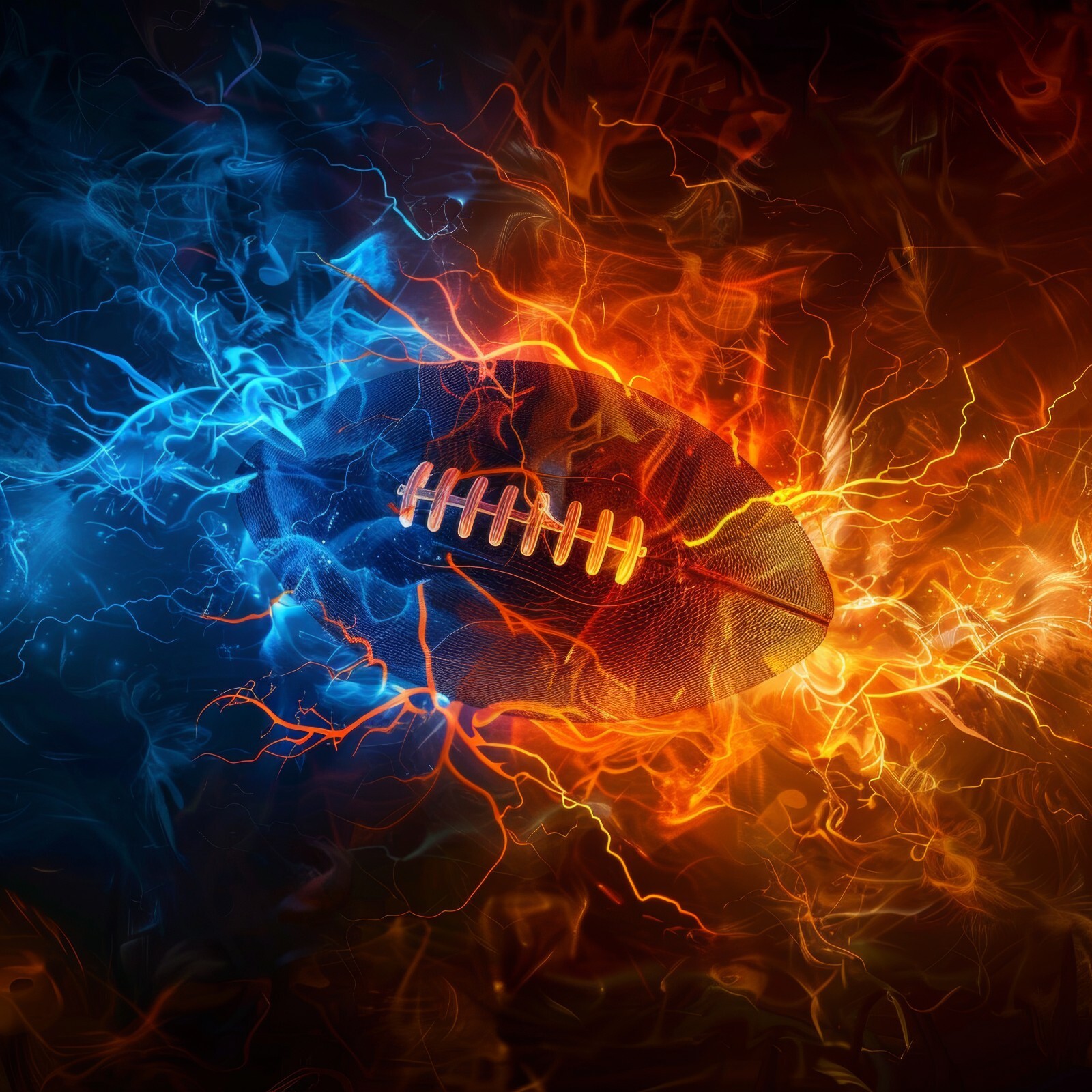 100 American Football Lightning Theme Digital Backdrop Overlay Studio Background