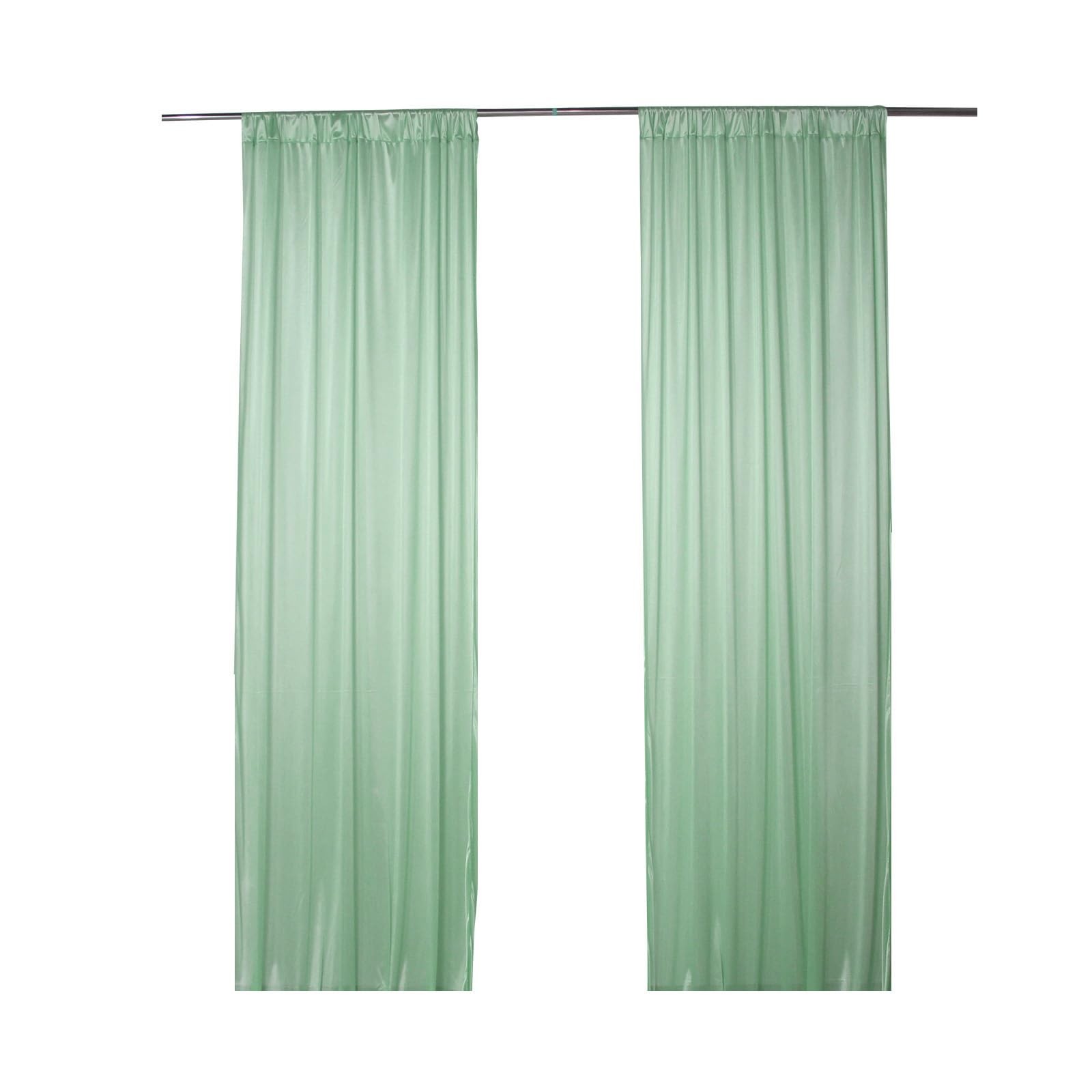 SweetEasy 2packs 5x10ft Photography Backdrop 2pcs 5ft(W)*10ft(H), Sagegreen