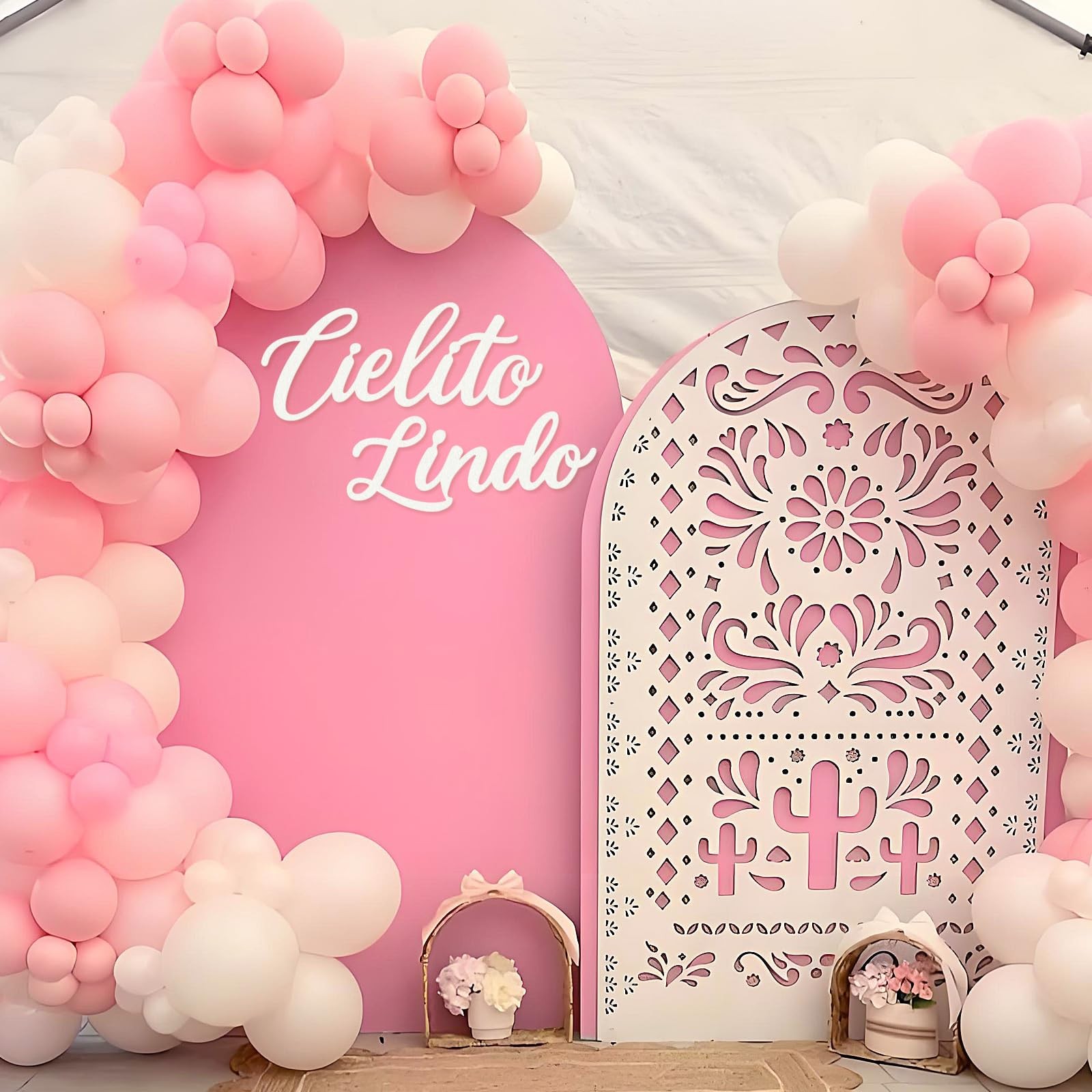 MASTRON Cielito Lindo Sign for Backdrop – 16.5 inch W x 11.9 H, White