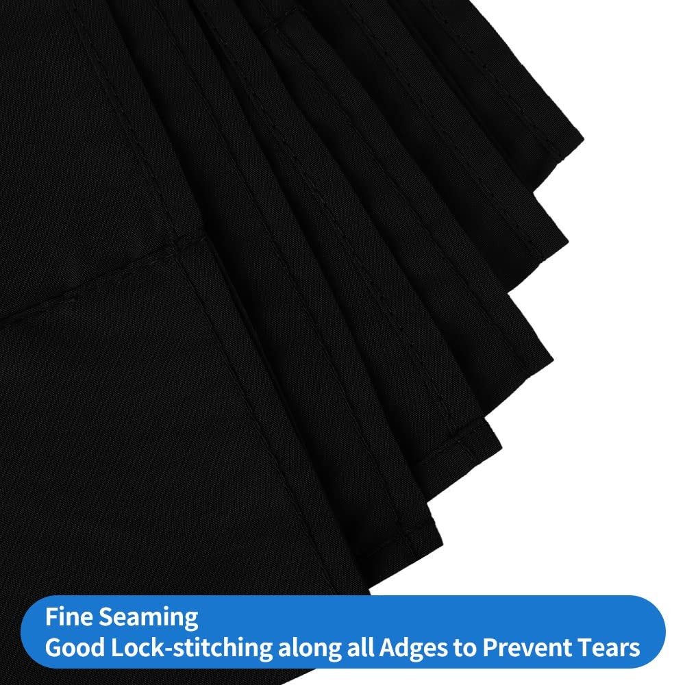 10×12 FT Black Backdrop Background Seamless White Photography Screen Studio