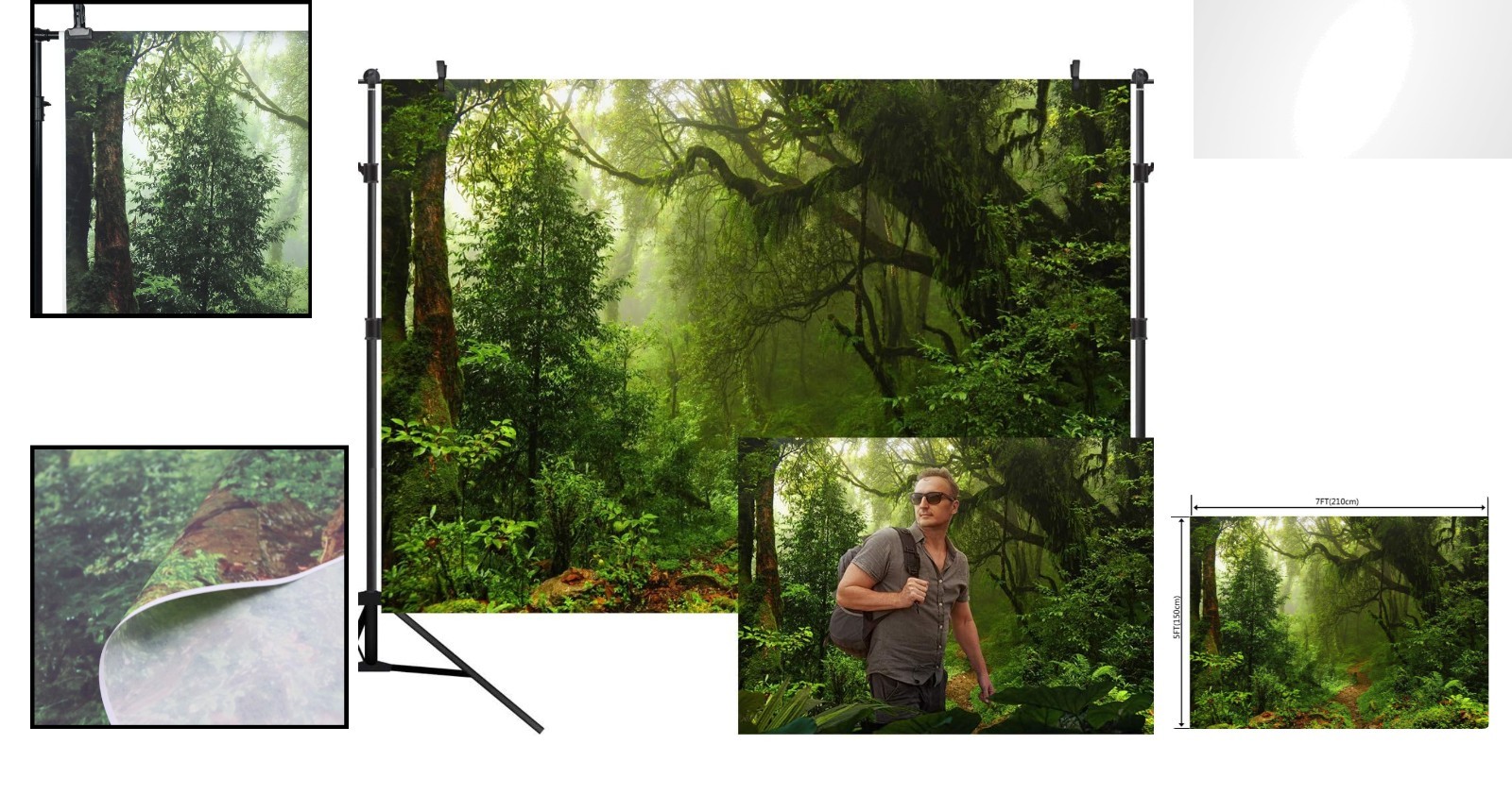 Water-Resistant 7x5ft Jungle Backdrop – Perfect for Creating Lasting Memories