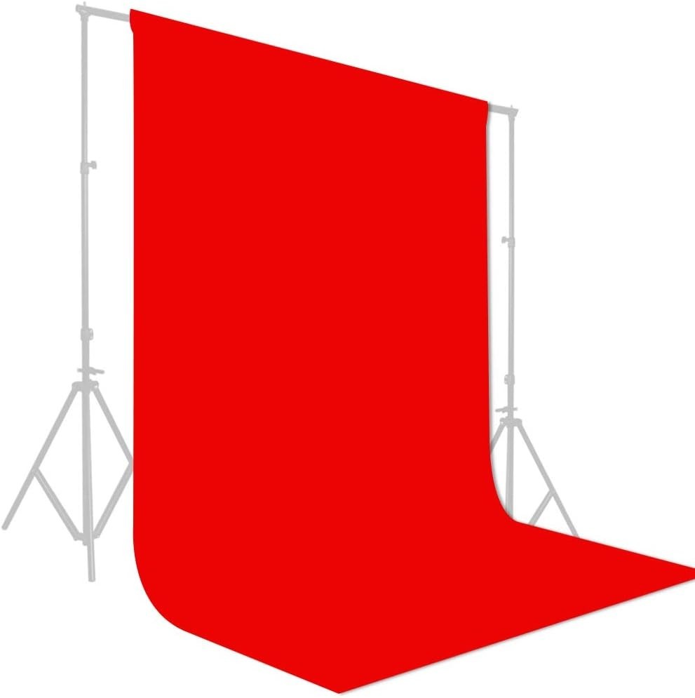 8x10ft Lightweight Red Backdrop – Perfect for Home Decor & Video Recording