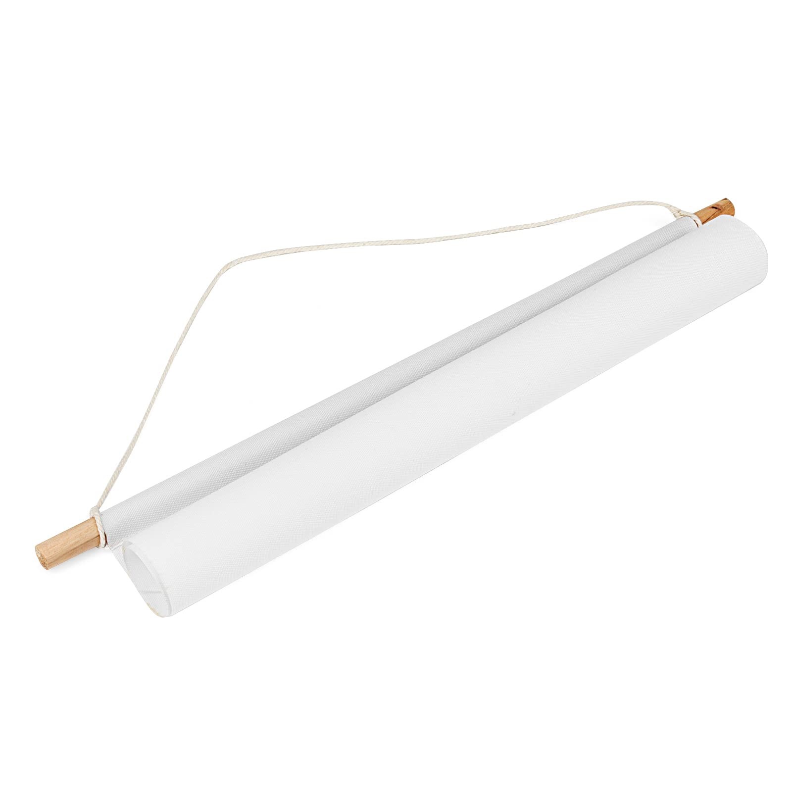 6 Pcs White Canvas Banners, 13 x 13.7 Inch Pin Wall Display Banners with Wood…