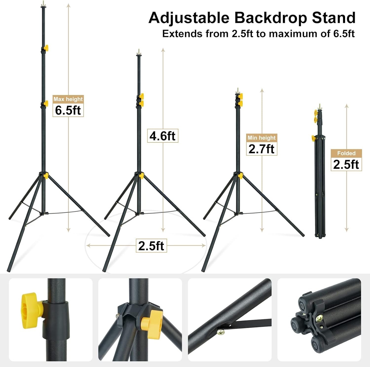 Photography Background Support System 10ft Green Screen