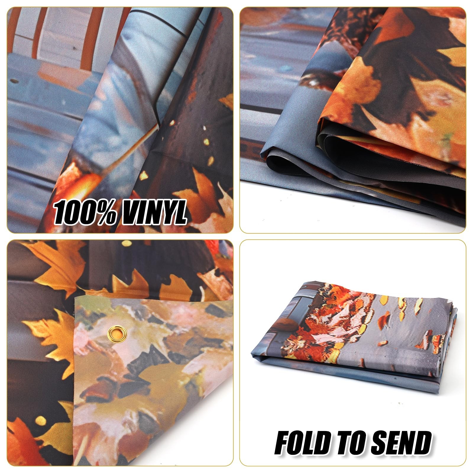 Fall Photography Backdrop Autumn Pumpkin Harvest Backdrop Photo Props Thanksg…