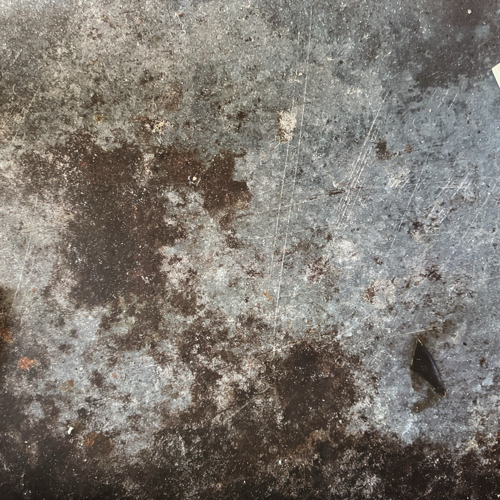 Reversible Photography Backdrop Grey Cement/Blue-Brown Splatter 34.5×22″