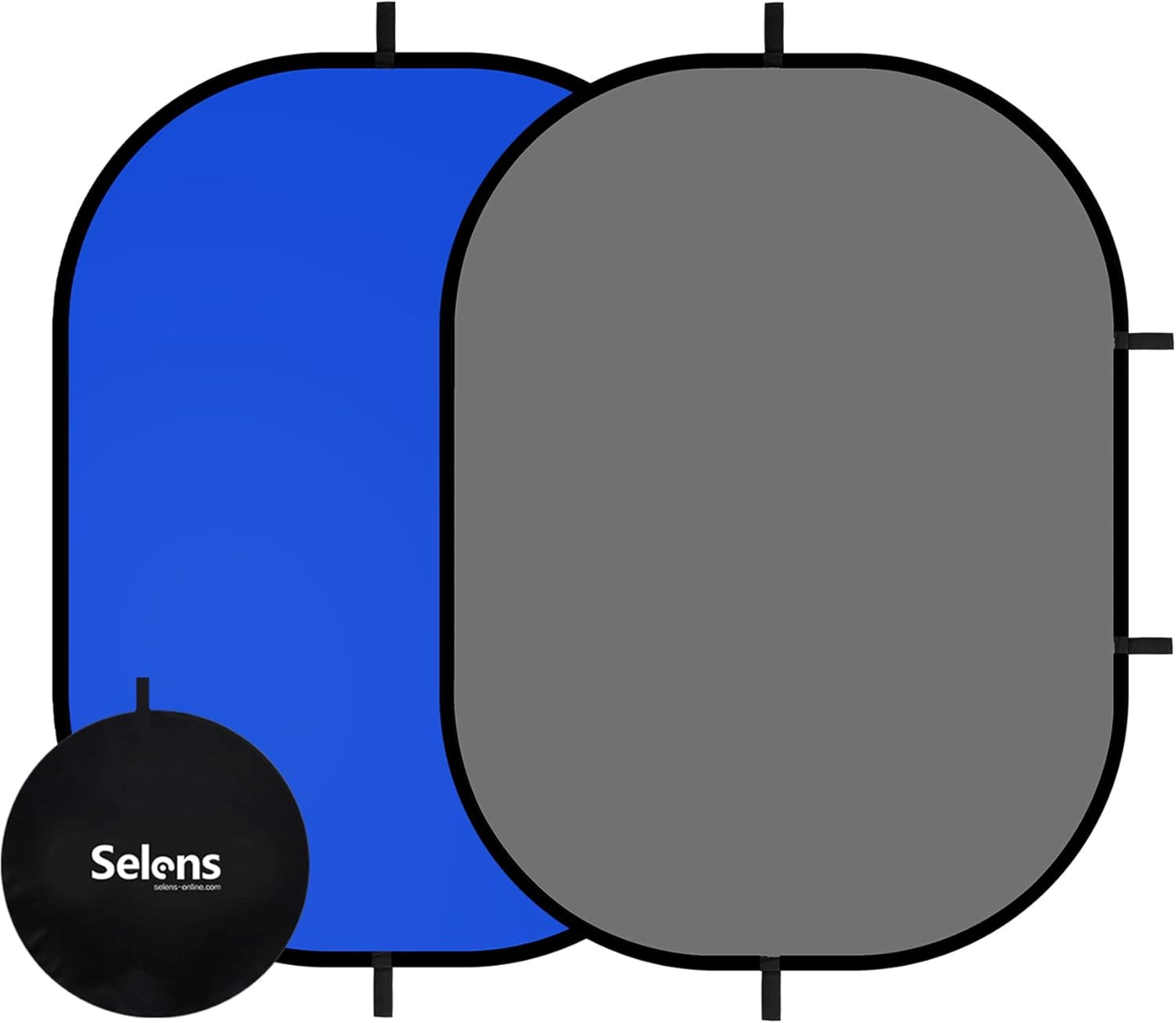 Collapsible Backdrop 59X78.7Inches Pop up Blue Grey Background with Carrying Bag