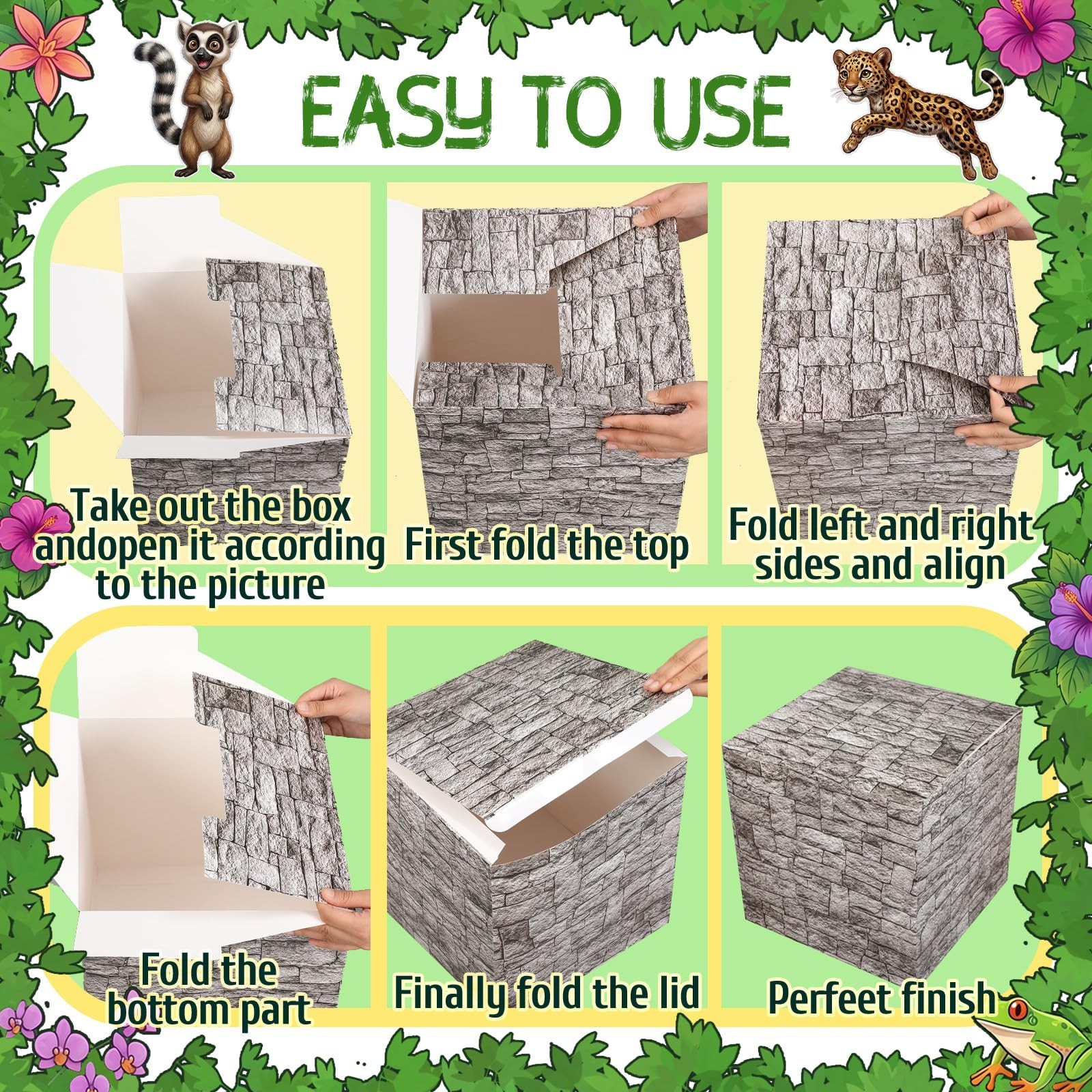 9 x 6 ft Rainforest Theme Backdrop Sets for Vbs Rainforest Decoration Bulk Va…