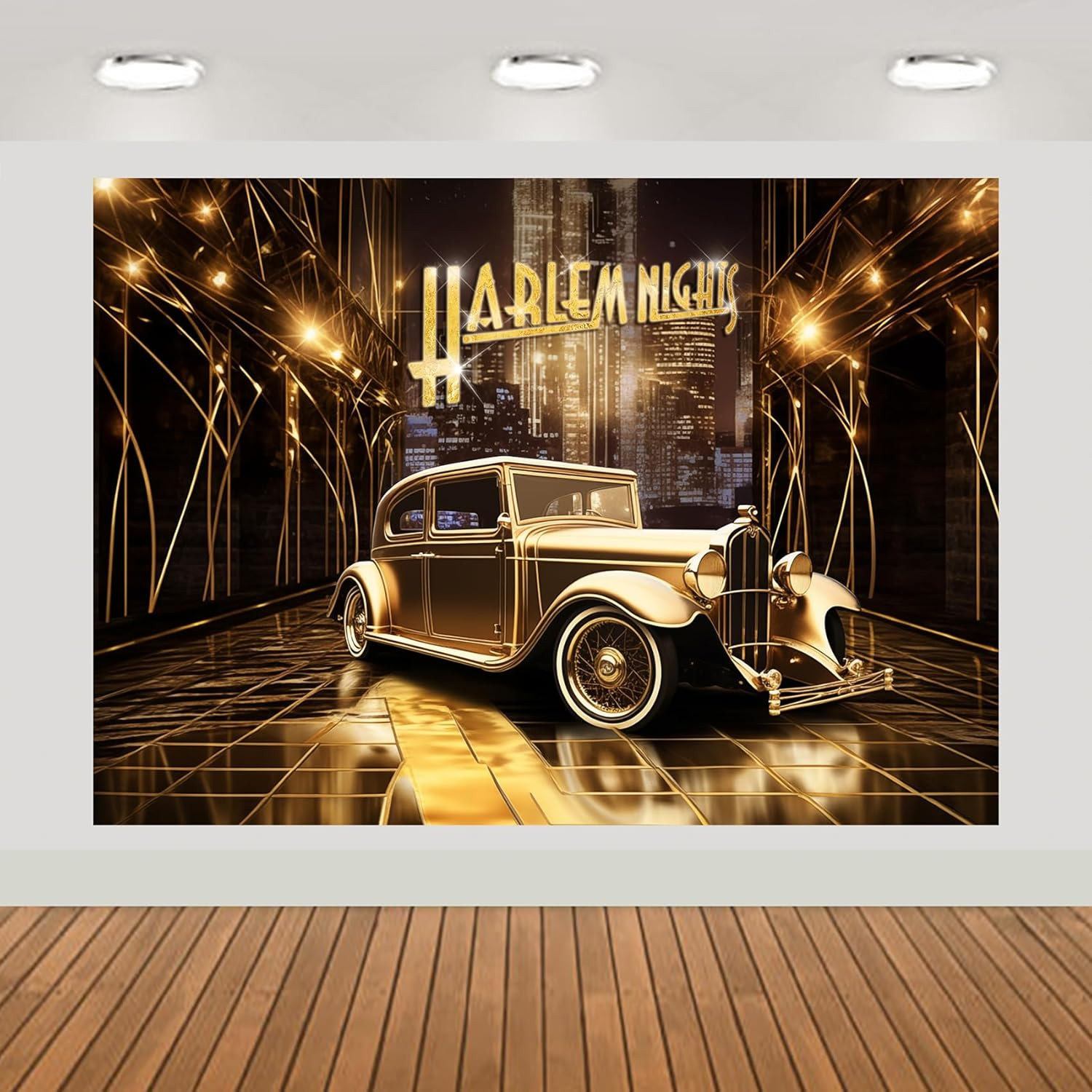 Harlem Nights Backdrop Photography Background 7X5Feet Studio Photo Booth Props