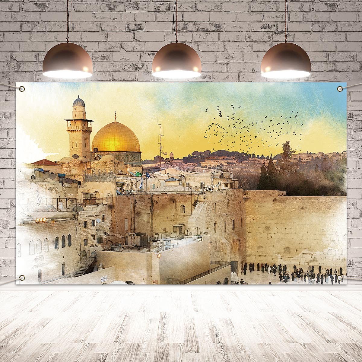 Jerusalem Western Wall Backdrop for Jewish New Year Rosh Hashanah Shana Tova …