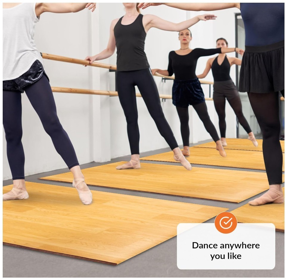 Marley Dance Floor for Home & Studio | Available In 4Ft x 6Ft, Portable Dance Fl