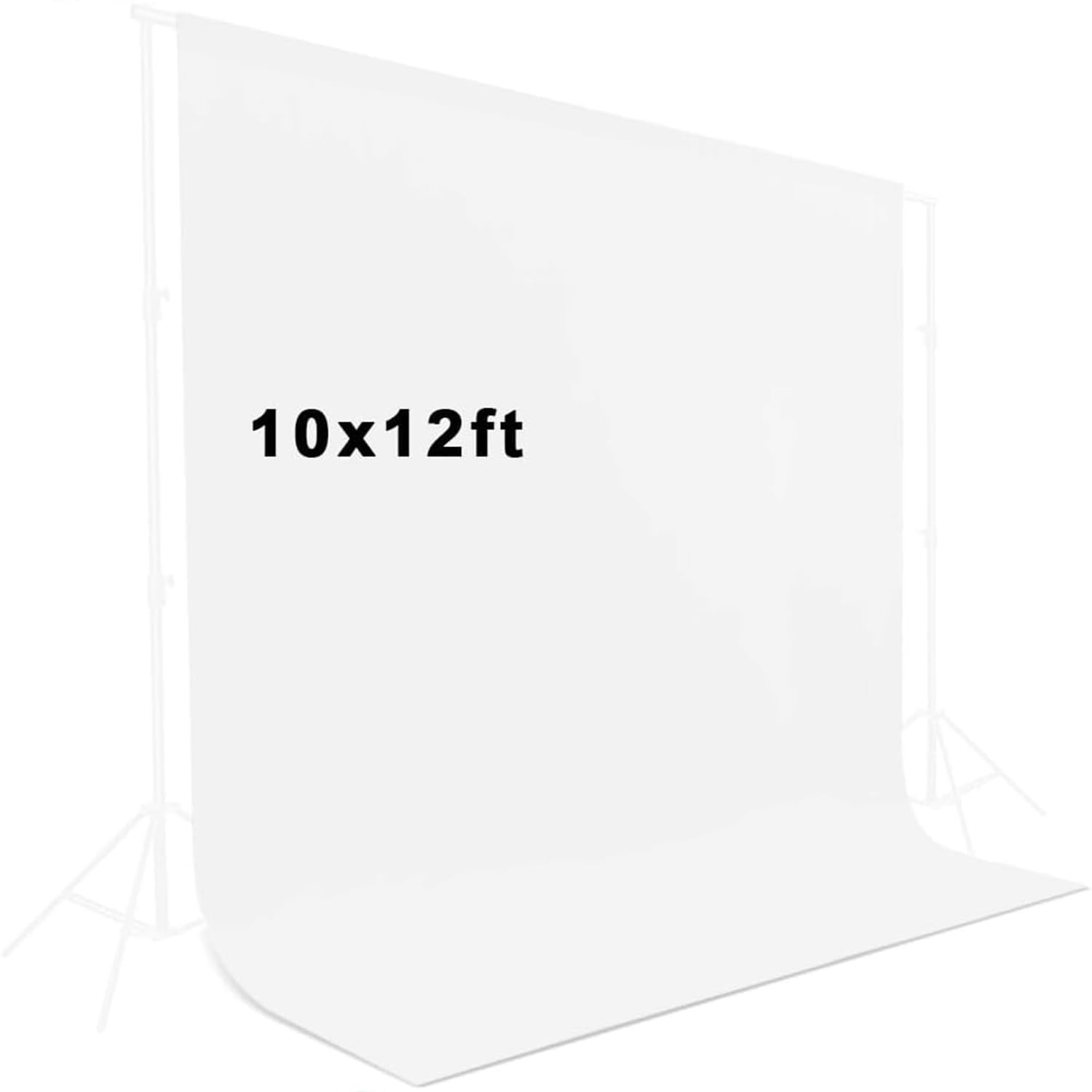 LCUIRC 10X12ft White Backdrop for Photography, 10x12ft, 10x12ft
