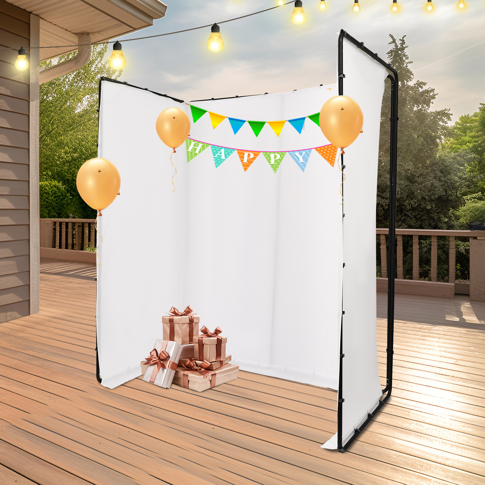 Photography Backdrop Stand+White Cloth Kit For Photo Studio Background Decor