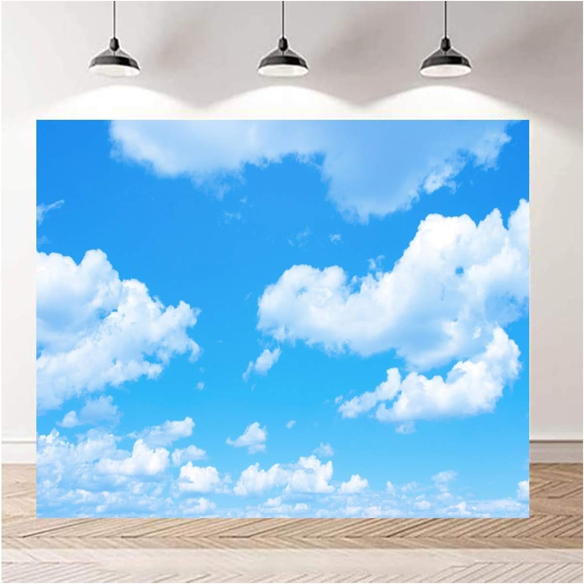 Blue Sky White Clouds Theme Photography Backdrops 7x5ft Clear Sky Kids Birthday