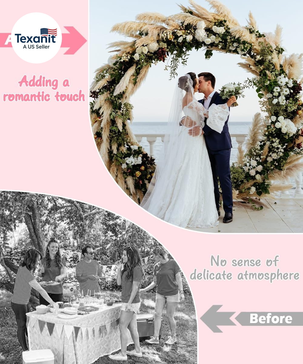 Metal Arch Backdrop Stand 8Ft Wide 7Ft High, Wedding Arch Frame for Wedding Deco