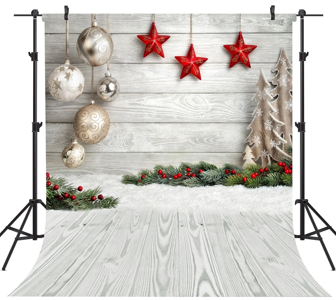 8x8FT Seamless Christmas Theme Pictorial Cloth Photography Backdrop Background