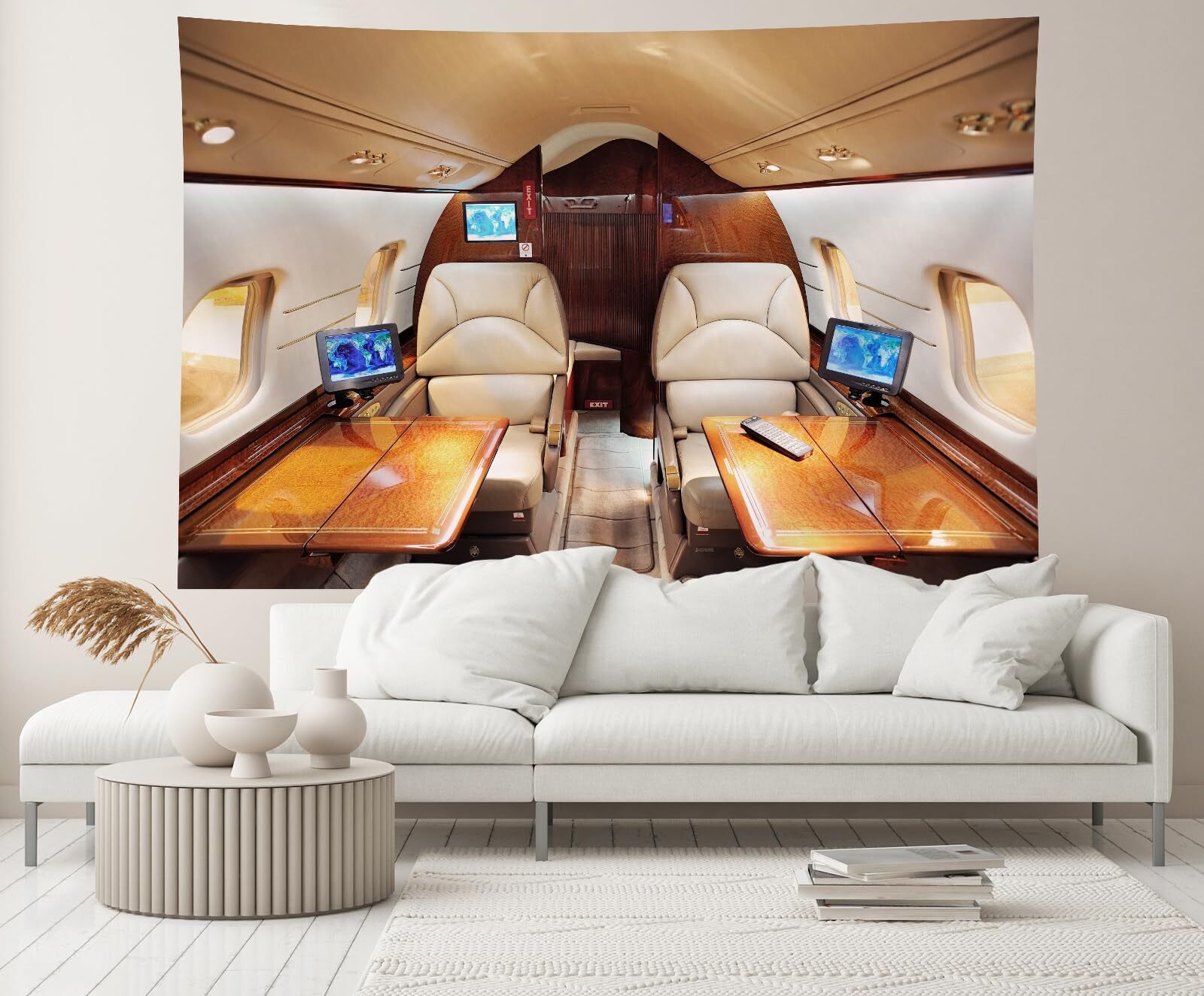 7ftx5ft Airplane Backdrop Airplane First-Class Cabin Interior Seats Photo Bac…