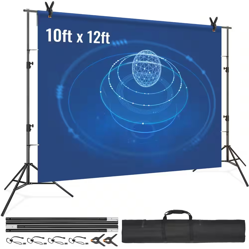 Backdrop Banner Stand 144 In. H X 126 In. D Adjustable Display Backdrop Banner S