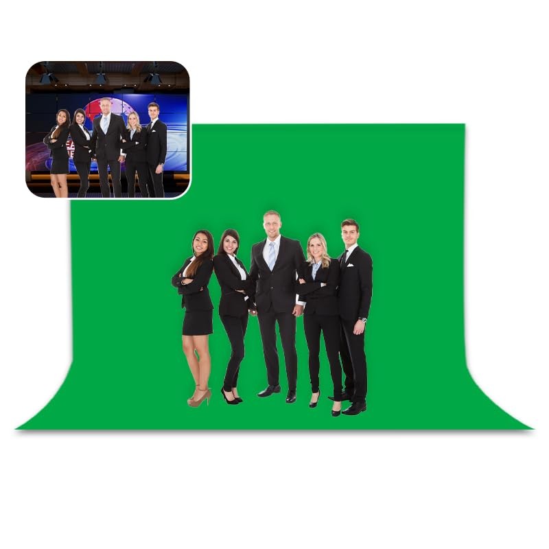BEIYANG 10 Ft x 12 Photography Backdrop Green Screen, 10x12ft,