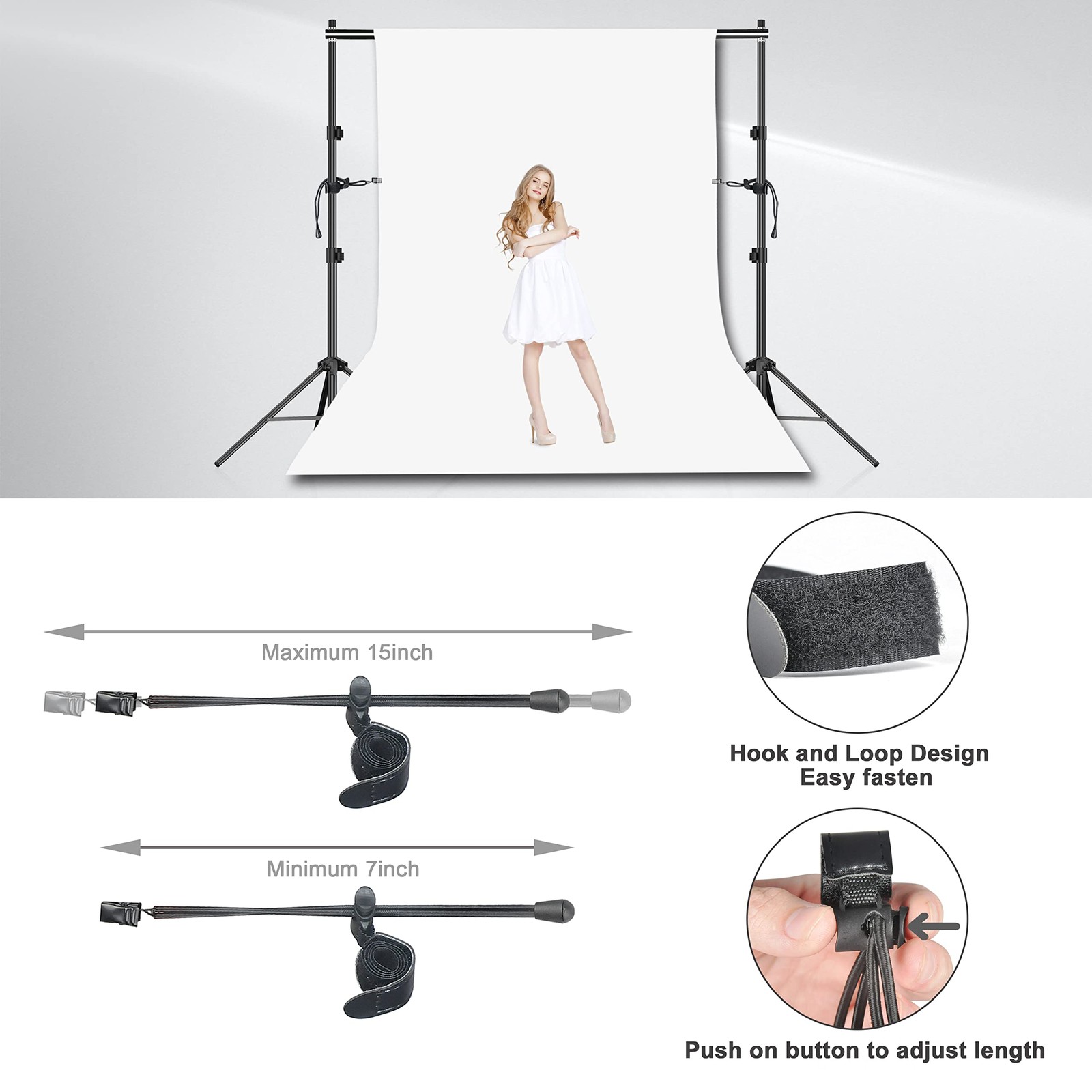 14 Pack Backdrop Clips Clamps Heavy Duty Spring Curtain Rings Holder Studio