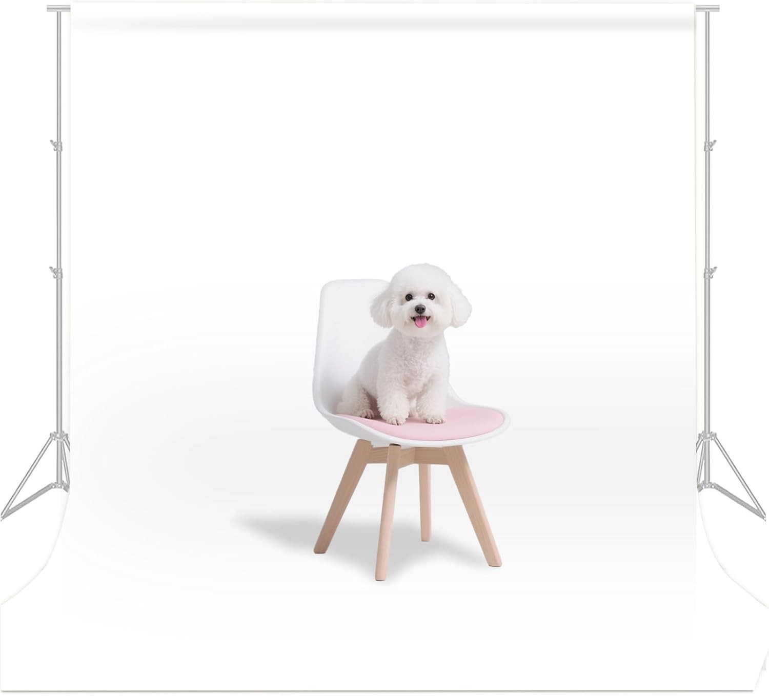 5x7FT Machine Washable White Backdrop for Timeless Portraits & Celebrations