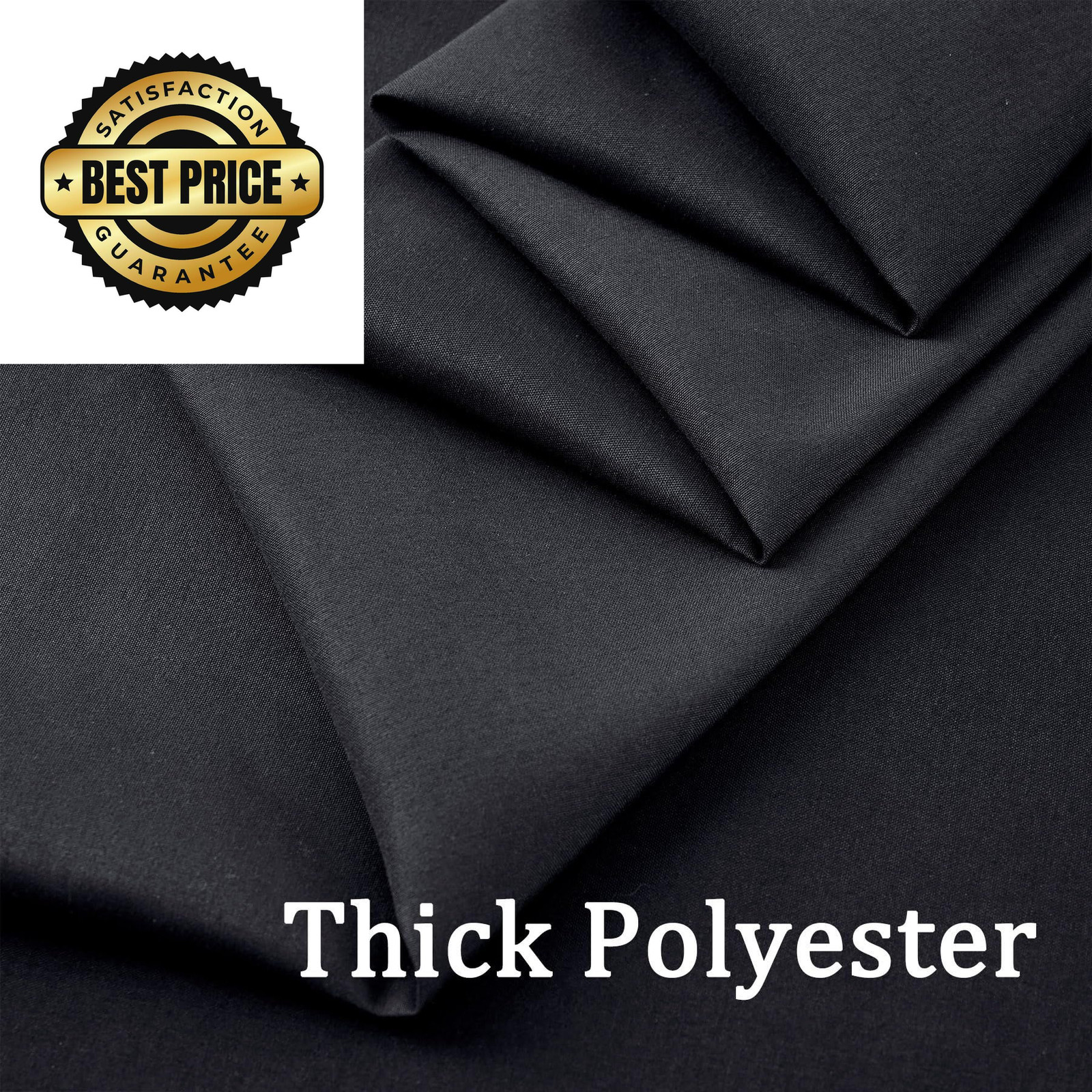 Htper 10×10 ft Black Backdrop Curtain Panels 120″W x 120″L (Pack of 2),