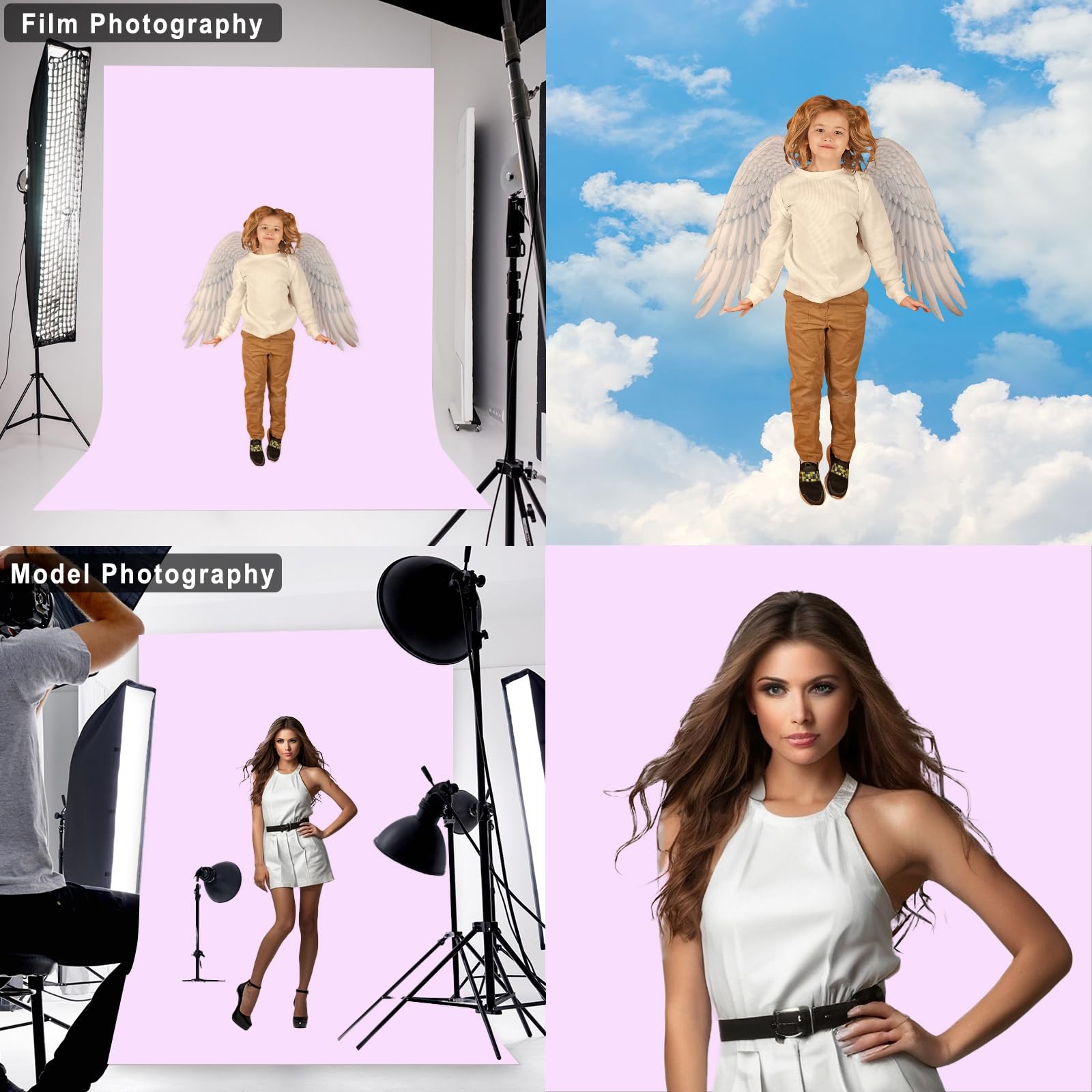Light Purple Backdrop for Photoshoot Professional Photo Backdrop Background C…