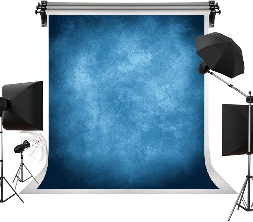 Kate 5X7Ft Dark Blue Abstract Backdrops Blue Portrait Professional Backgrounds R