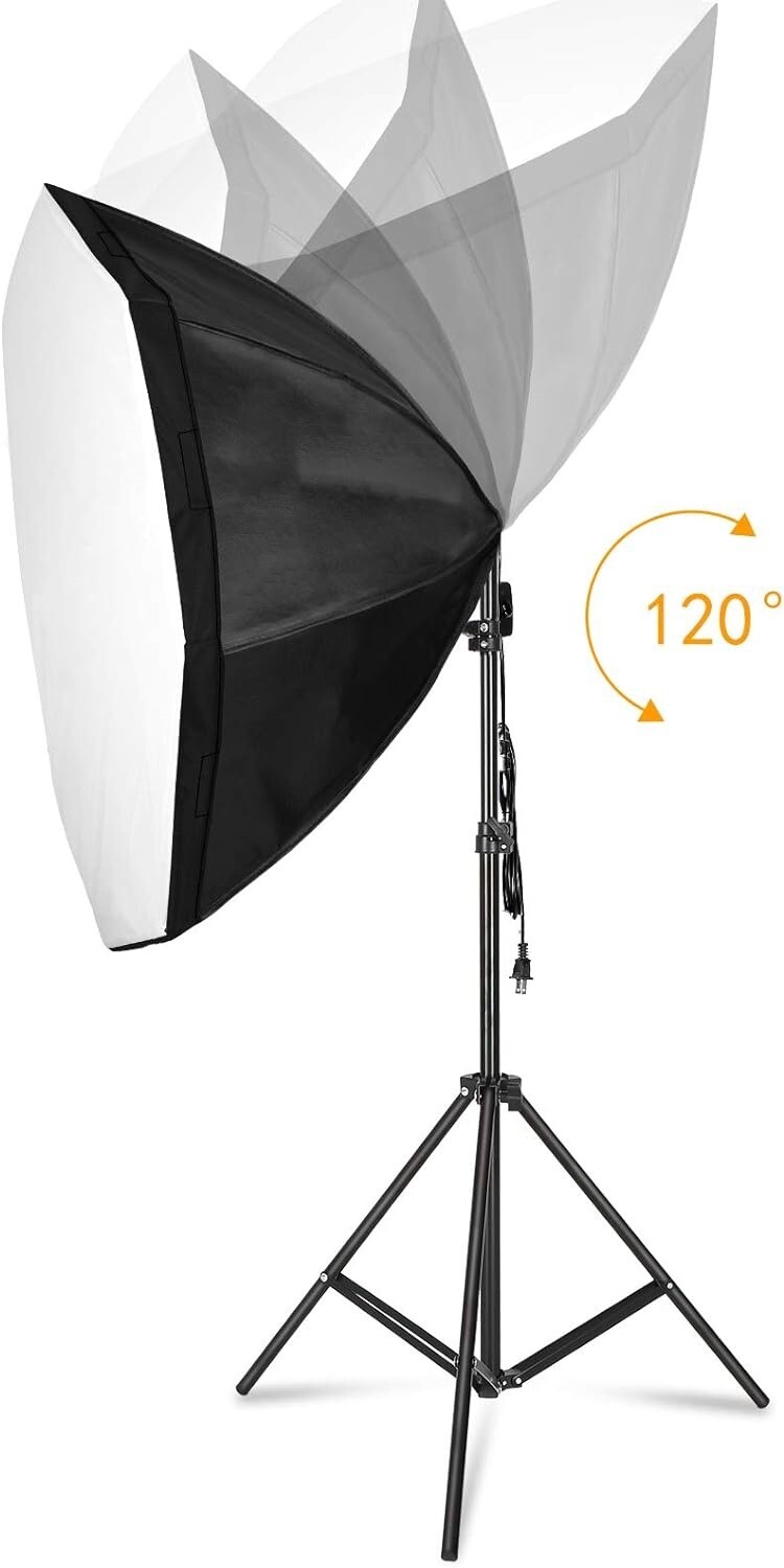Kit de iluminación para fotografía con pantalla verde y soporte de fondo NEW US