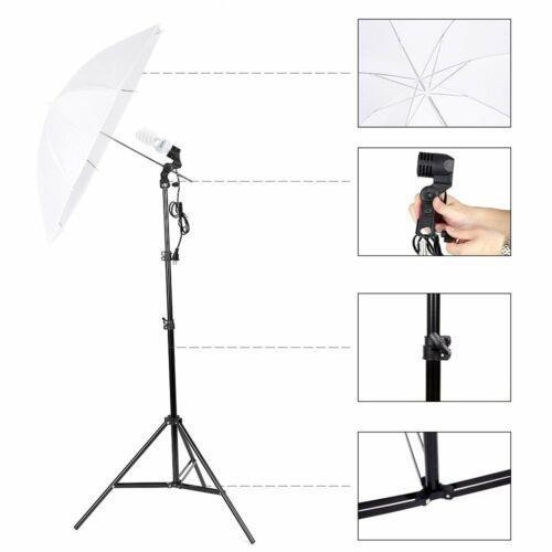 Kshioe Photo Studio Photography Lighting Kit Umbrella Softbox Backdrop Stand New