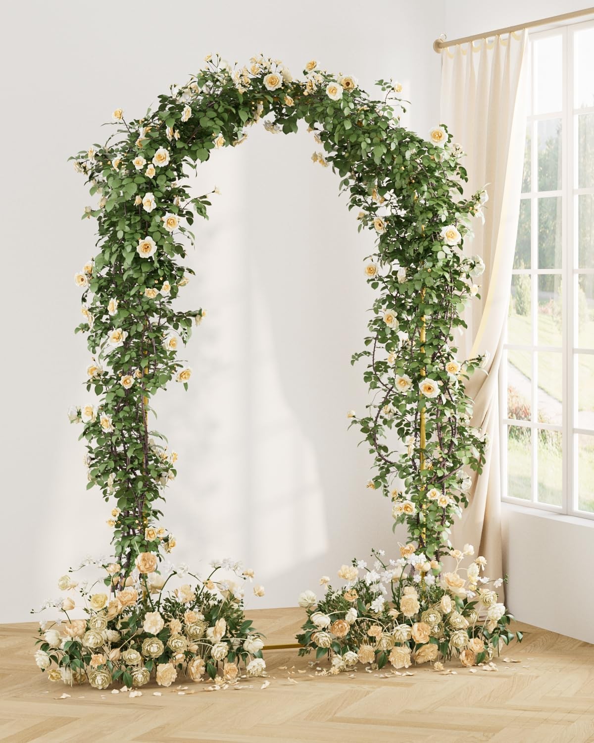 Wedding Arch, Metal Arch Backdrop Stand, Balloon Arch Stand Wedding Frame for…