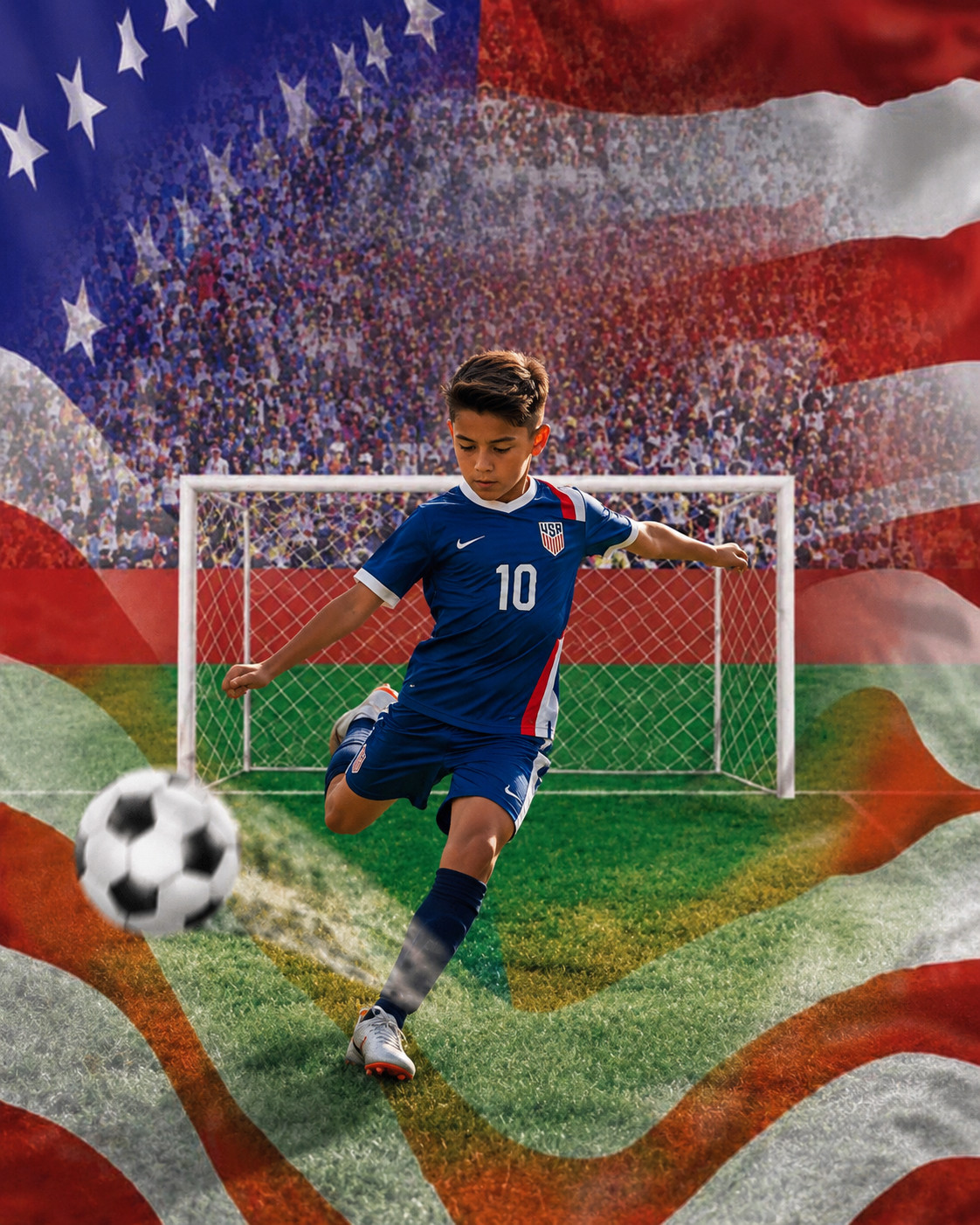 10*20 Ft Muslin 100% Airbrush Painted Soccer Photo Backdrop Background 41-043