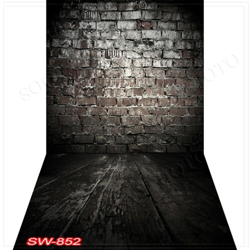 10’x20′ CP Brick Wall Floor Scenic Microfiber Fabric background backdrop SW852