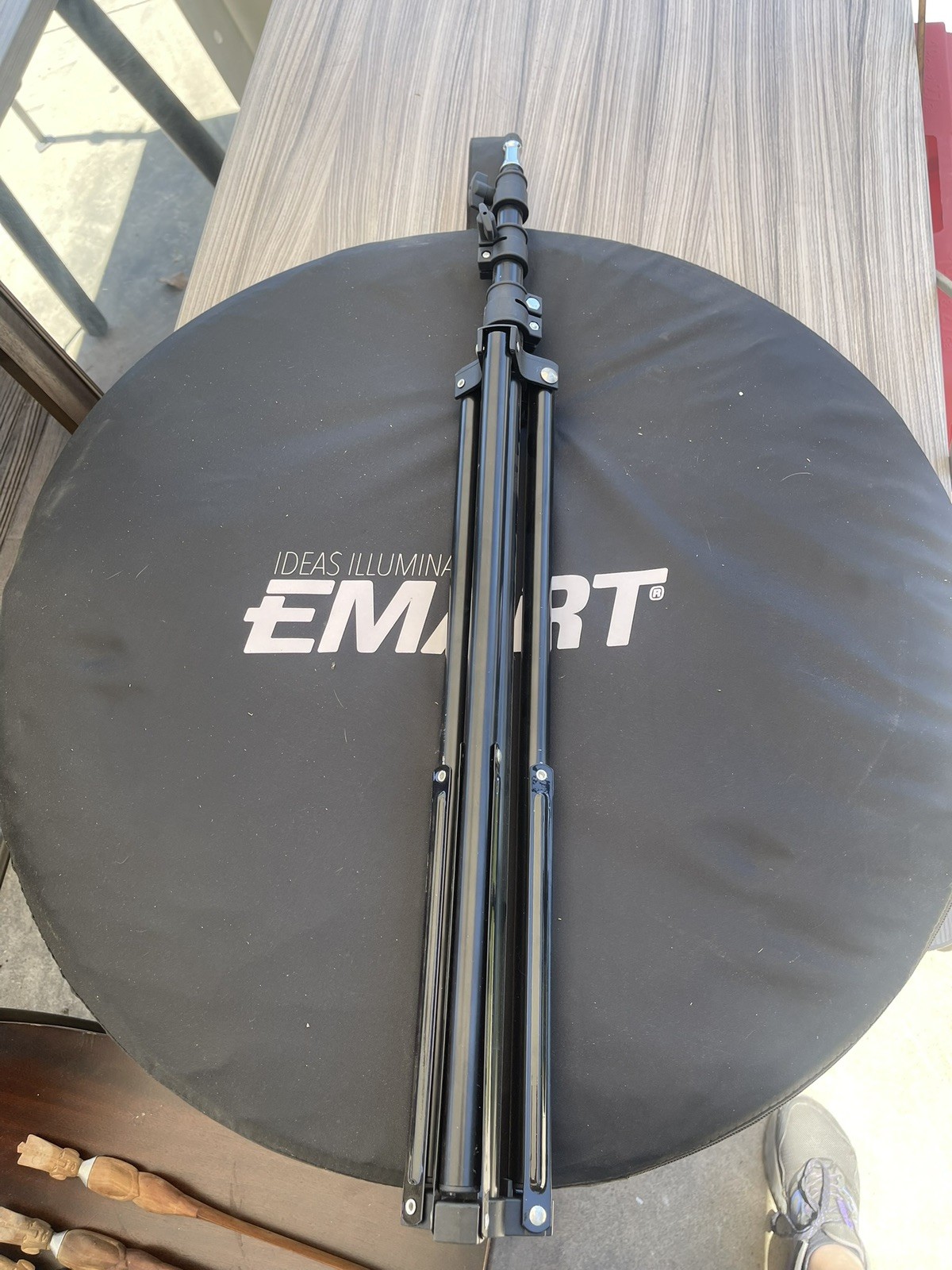 EMART Portable Green Screen Backdrop 5 x 6.5ft Collapsible Pop Up Chromakey B…
