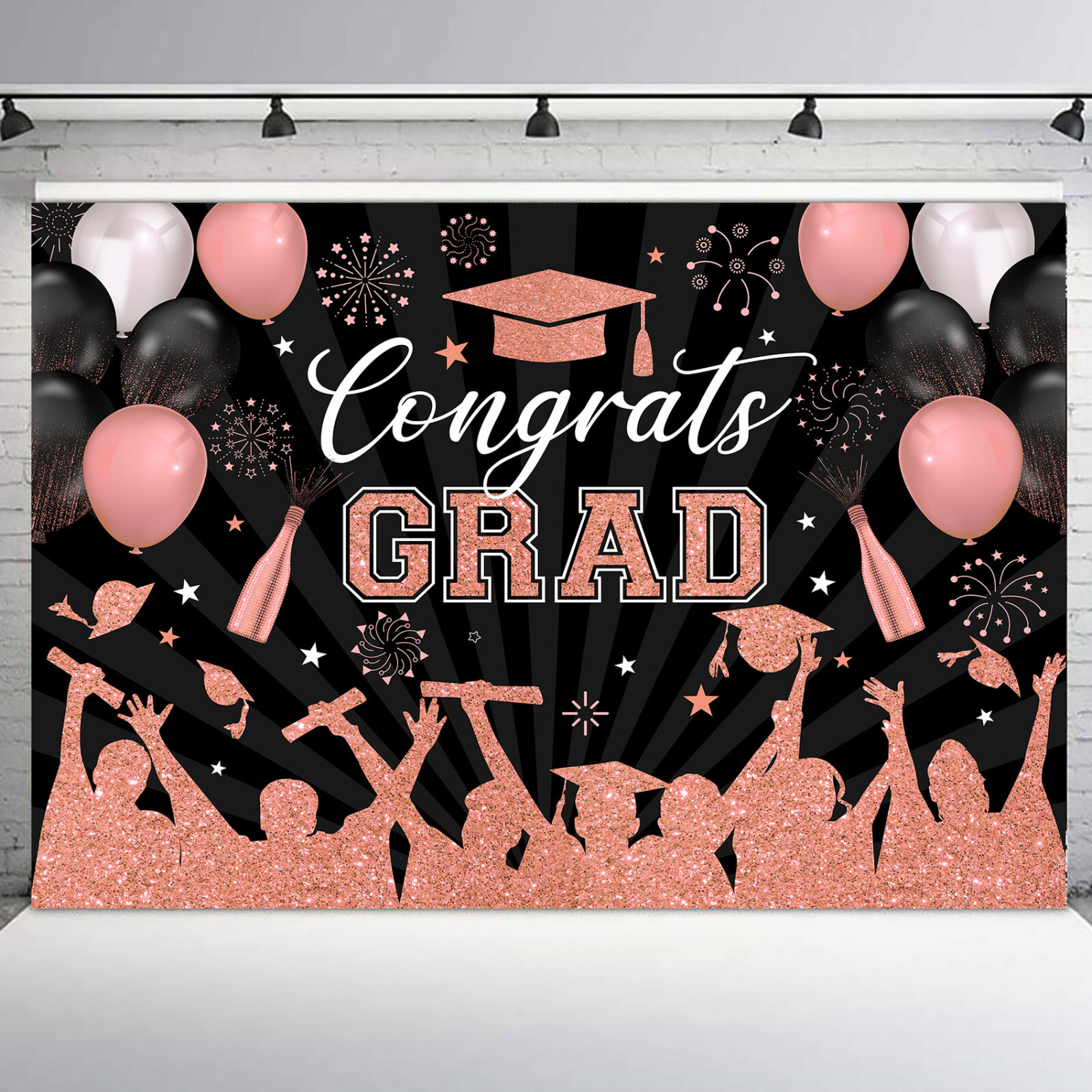 10x8ft 2024 Graduation Party Decoration Banner Photo Background Studio Props