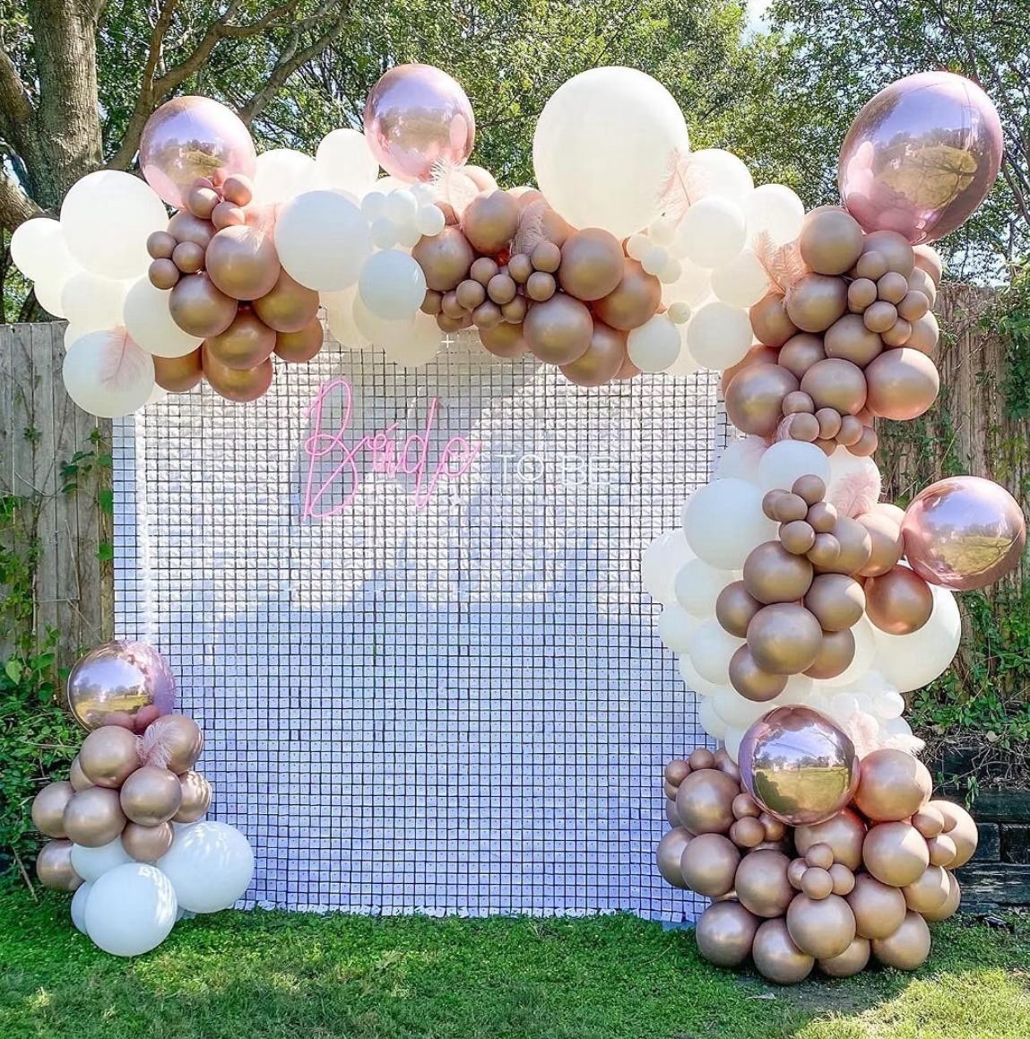 Brand New. LiteGrid Series Sequin Wall Backdrop – 24Pcs Matte White