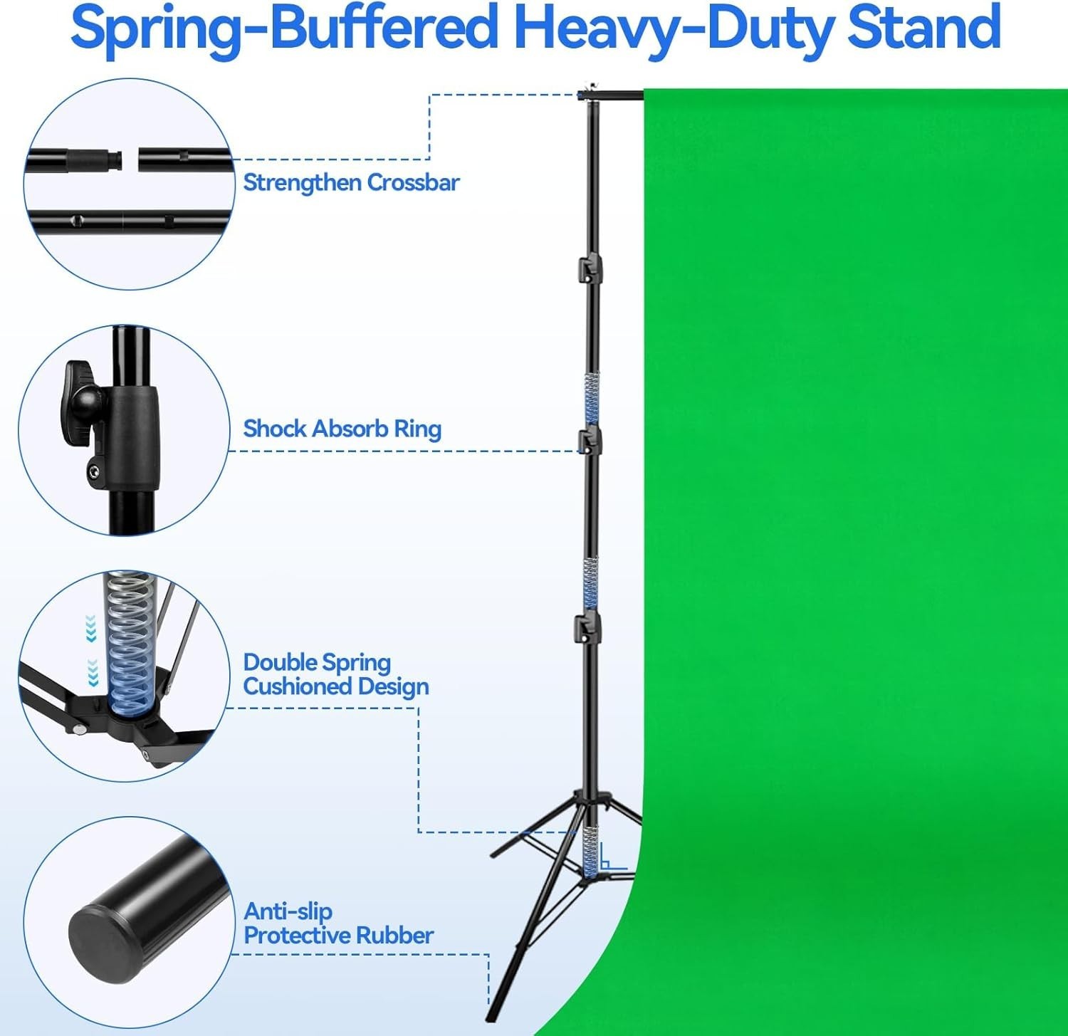 10x20ft Green Screen Kit – Adjustable Photo Studio Stand