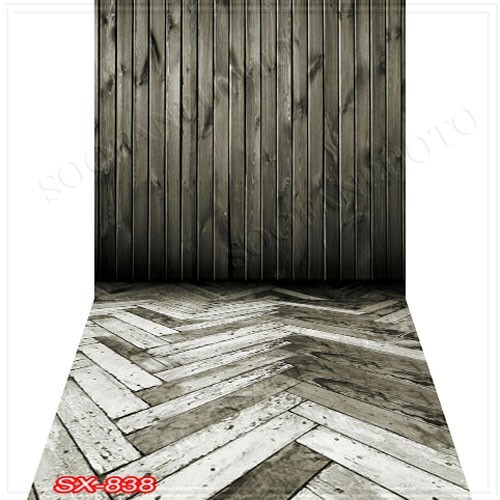 10’x20′ CP Wall Wood Floor Scenic Microfiber Fabric background backdrop SX838