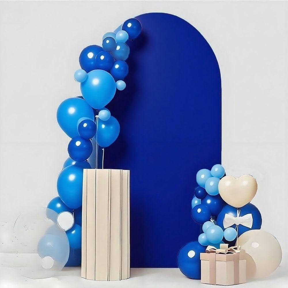6.6 FT Royal Blue Spandex Arch Backdrop Cover for Wedding Party Celebration P…