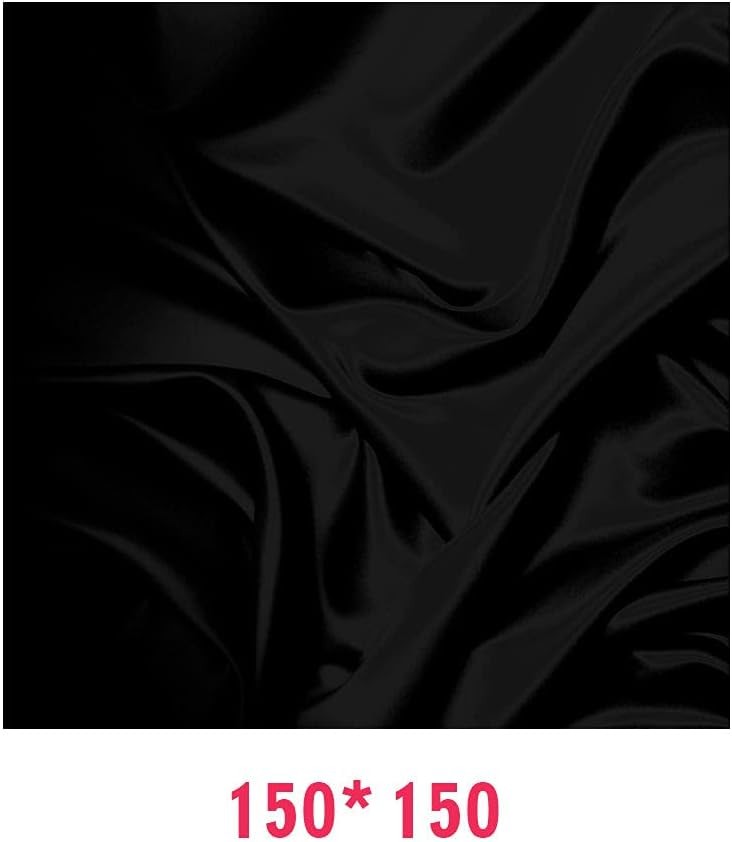 Black Velvet Photography Backdrop,Light Absorbing 150x150cm, as picture show