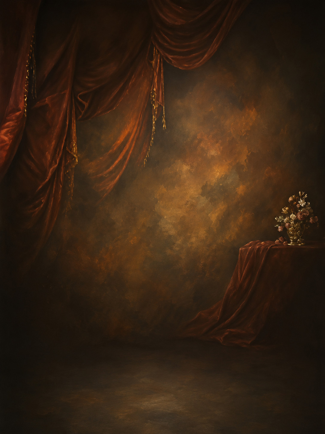 10*20 Ft Muslin 100% Airbrush Painted Warm-toned Photo Background 42-392