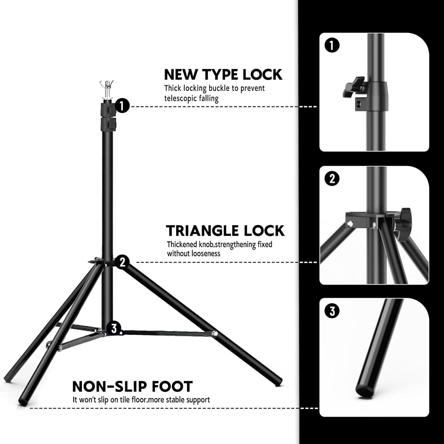 Telescoping 6.5×6.5 FT Photo Background Stand – Multi-Purpose Support for Events