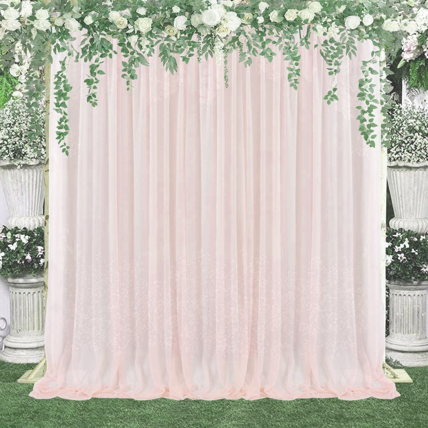 Chiffon Backdrop Panels Curtain Photography Backgrounds Wedding Arch Stage Décor
