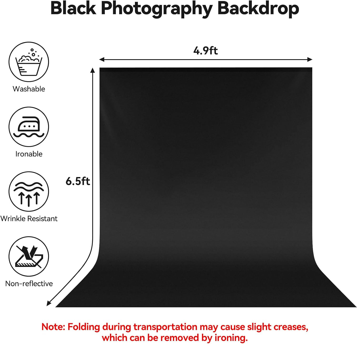 5X6.5Ft Photography Background Non-Reflective Fabric Backdrops