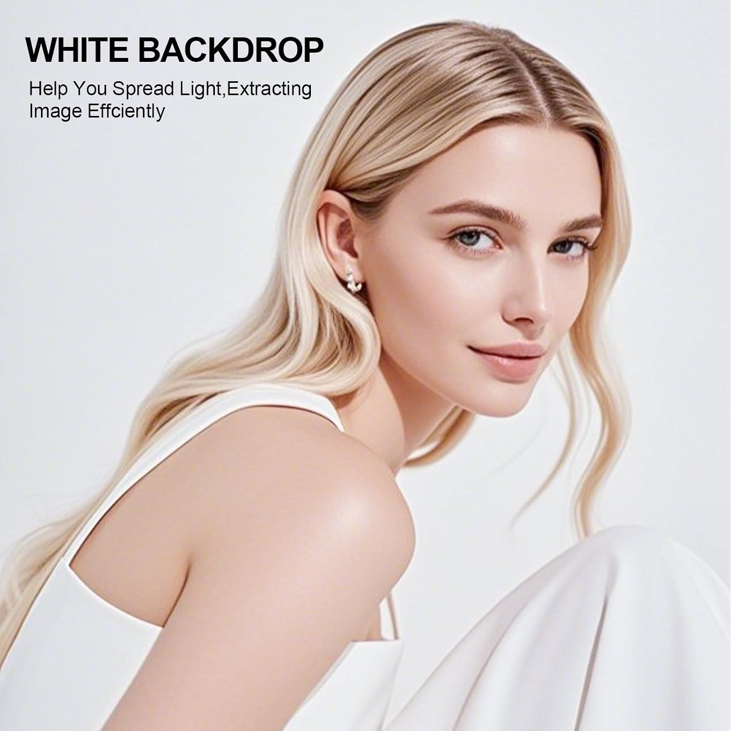 5X 6.5 Ft White Backdrop Photography, White Screen Photo Booth Backdrop for P…